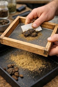 L'extraction mécanique de la résine de CBD