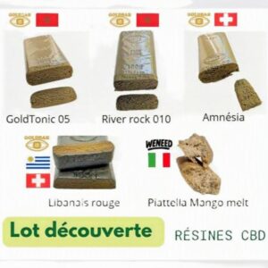 lot decouverte resines premium cbd pure option